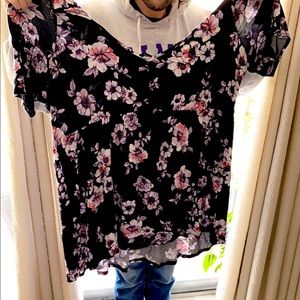 Torrid floral tunic shirt